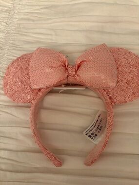 Disney sequin pink Mickey ears Minnie